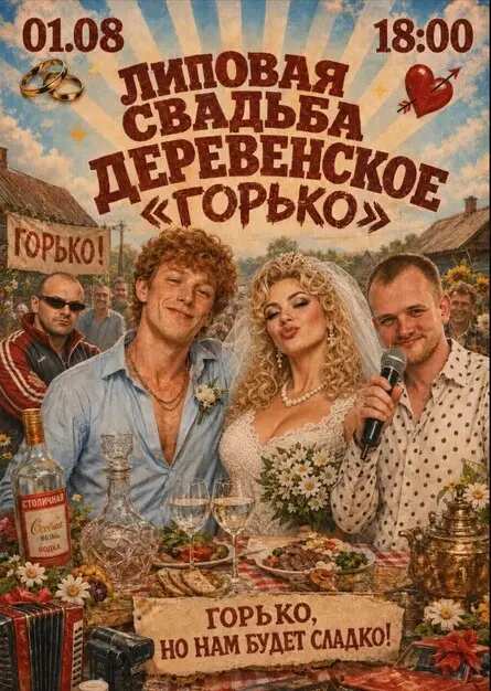 Липовая Деревенская свадьба, 1 августа